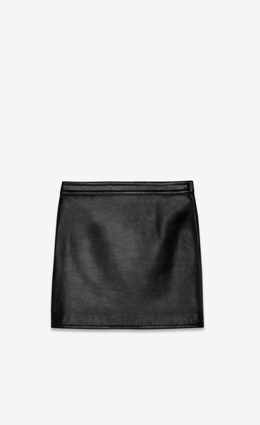 lambskin skirt